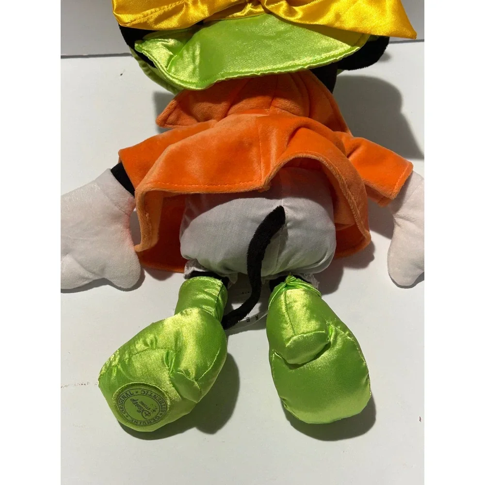 Disney Store Minnie Mouse Halloween Witch 2014 Plush Orange Green 11 inch